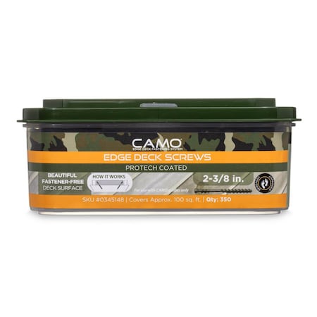 Camo 2-3/8 in. x 2-3/8 in., Steel, 350 PK 0345148